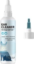 Oczyszczarka do uszu psów i kotów - Delikatne Otyczne Rozwiązanie dla psów i kotów - Pet Eaar Wash for Wax, Defiance & Odor - Itch Relief, Non-Iritating Formula - 4 oz