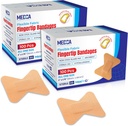 Flex Bandaże adhezyjne Fabric - Bandaże na paluszki do pielęgnacji palców i do ochrony ran przed zakażeniem - (200 Count)