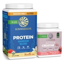 Sunwarrior WarriorBlend Vanilla Protein Proszek 32 Sługi i kreatura dla kobiet Berry Lemoniada 50 Sługi