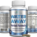 Water Away Gentle Herbal Diuretic - Natural Diuretic Water Pills - Relieve Bloating, Zmniejszenie nadmiar wody z Dandelion Leaf, Zielona herbata, Detox Cleanse & Zdrowie moczu. Nie- GMO, 60 kapsułek