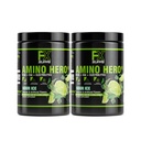 FXSUPPS Amino Hero Sour Ice Flavor (50 Służenia) 124; Post- Workout Recovery Drink dla mężczyzn i kobiet 124; Energy Powder Mix with BCAA, EAA, and Electrolytes Recovery 124; Promotes Endurance and Healthy Muscles - 2 Pack
