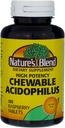 Mieszanka Acidophilus Chewable Malina Flavor - 100 tabletek, Opakowanie po 3