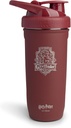 Smartshake Reforce Stainless Steel Harry Potter Gryffindor Shaker Butelka (900 ML / 30oz) 124; Light Weight Resistance Sports Shaker Butelka z miękkim lid 124; Leakproof, BPA Free & DEHP Free