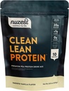 Nuzest - Proszek z protein grochowych - Białko o czystej barwie, Proszek z protein pochodzenia roślinnego, Bezmleczny, Wolny od glutenu, Wstrząs bez protein GMO, Gładka wanilia, 8.8 oz
