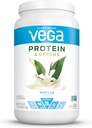 Vega Protein and Greens Vanilla (25 Servings, 26.8 Ounce) - Wegańskie rośliny w proszku protein shake, Gluten Free, Non Dairy, Non Soy, Non GMO