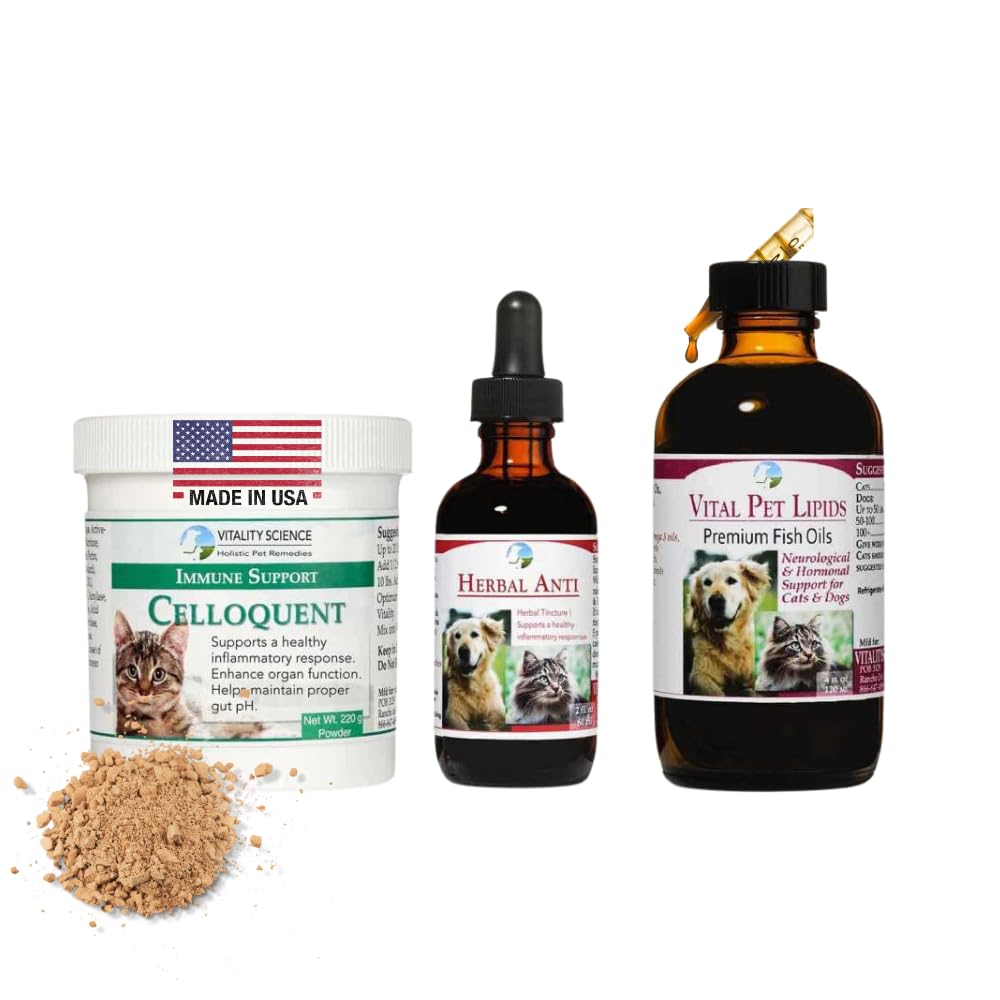 Vitality Science Advanced Immune Restoration Supplements for Cats Abolution 124; Intensywna regeneracja Protokół Abolution 124; Pomaga w łagodzeniu bólu (Small)