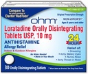 Ohm Lorrigen 10 mg Alergia Medicine - Non Drowsy All Day Alergy Relief, 24 Hour Antihistamine, Doustnie Disintegration Tablets, Effective Relief, for Ages 6 and up - 30 Count
