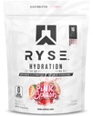 Ryse Hydration Electrolyte Powder Drink Mix Pakiety - Pink Splash - Bezcukrowe pełne spektrum Elektrolity z witamin esencjonalnych, Tauryna i Cholina do nawadniania - 16 Sticks Serving
