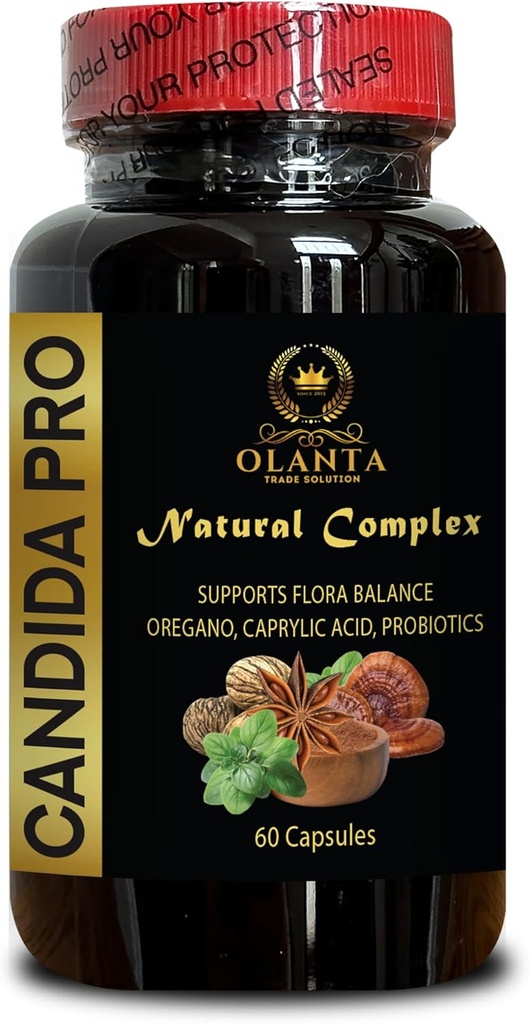 Candida PRO Complex - Support Candida Away Complex, Boost Your Immune System, Supports Detoksycation for Natural Candida, Digestive System Support - 1 butelka