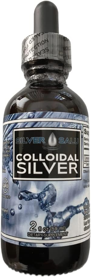 Colloidal Silver Liquid Suplement mineralny do wsparcia immunologicznego, Serving Size 1.9ml około 57 Krople