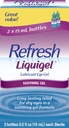 Refresh Liquigel Lubricant Eye żel, 2 butelki 0,5 Fl Oz (15 ml) Każdy steryl (30 ml)