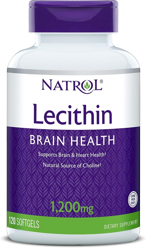 Natrol SOYA Lecytyna Suplement mineralny, 1200 mg, 120