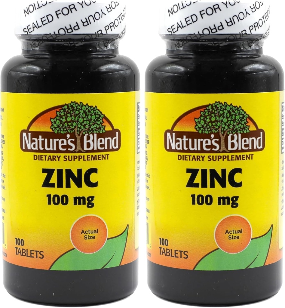Mieszanka naturalna Glukonian cynku 100 mg, 100 tabletek (opakowanie po 2)