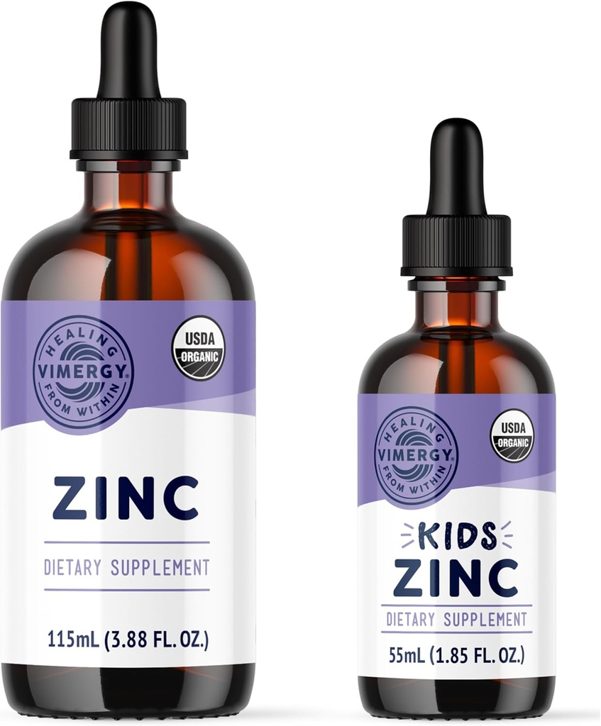 Vimergy Zinc (115ml) i Kids Zinc (55ml) - Bundle