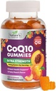 CoQ10 Gumiaki dla dorosłych - Koenzym Q10 100mg na Podawanie - 3X Siła, Wysoka Absorpcja Suplement przeciwutleniający do wsparcia i produkcji energii w sercu - Co Q10 (Coq 10) Suplementy - 120 Gumiami