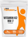 BulkSupplements.com Vitamin K2 Powder - Vitamin K2 MK-7, as Menaquinone Powder - K2 Vitamin Supplement for Wellness, Gluten Free, 9mg per Serving, 100g (3.5 oz) (Pack of 1)