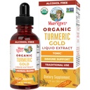 MaryRuth Organics USDA Turmeric Gold Liquid Drops 124; Herbal Blend 124; Turmeric Curcumina 124; Black Pepper Britts 124; Cassia Cinnamon Bark Brittany 124; Ginger Root 124; Immune Support Britts 124; Non-GMO Project Verified Britting 124; Vegan Brittany 124; 1oz