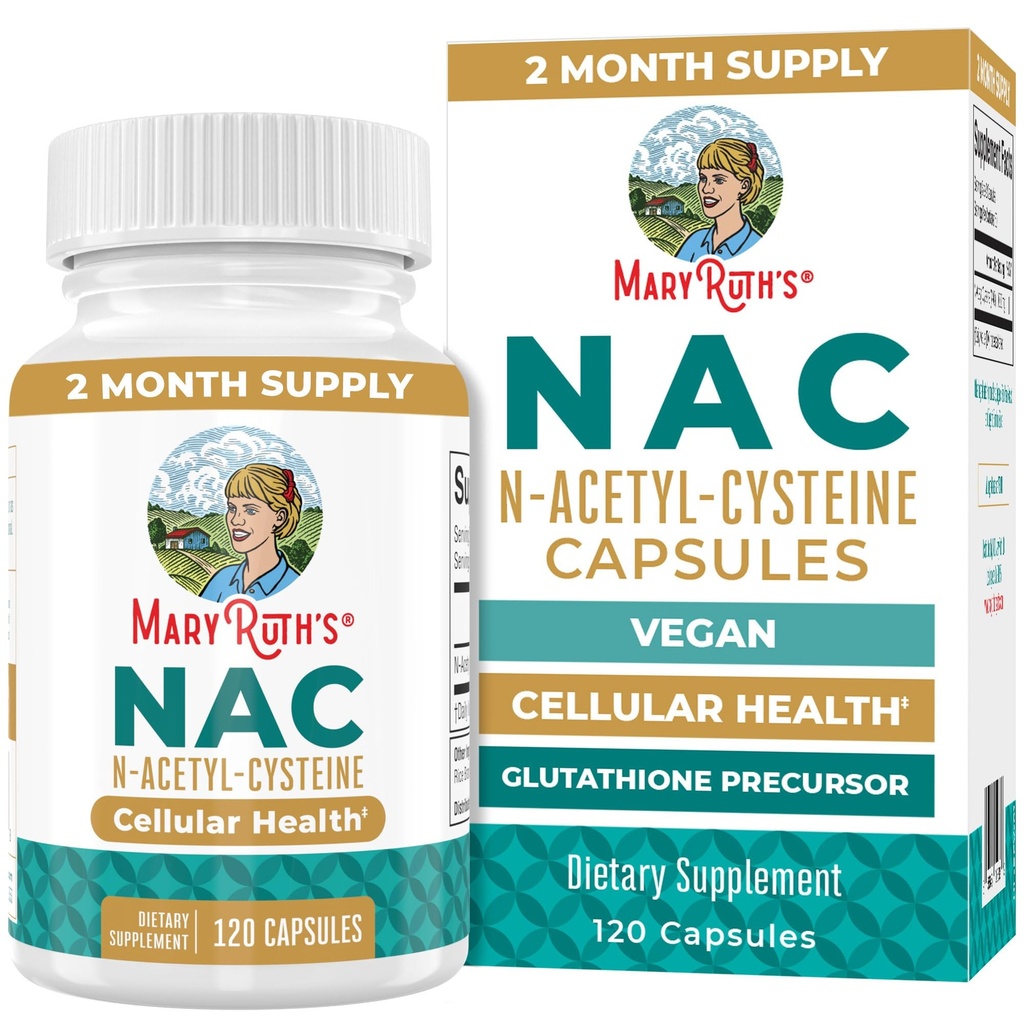 MaryRuth Organic Supplement NAC Supplement N- Acetyl Cysteine Supply 124; 2 Month Supply Supply 124; NAC 1000mg per Serving Signature 124; Vegan Capsules Supples 124; Glutamina Prekursor 124; Amino Acid Supple124; Non-GMO Supply 124; Gluten Free Supplement 124; 120 Count Supples 124; 60 Servings