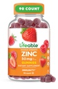 Żywe Gummie Cynkowe XI124; 50mg XI124; Great Tasting Natural Flavor Cynk witaminy XI124; Gluten Free, Wegetarianin, GMO- Free Cynk Chewable XI124; dla immunologicznego wsparcia XI124; 90 Gummies