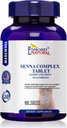 (3 Pack) Esmond Natural: Senna Complex Tablet - Lemon & Green Tea (Bowel Health, Cleansing & Regularność), GMP, Natural Product Assn Certified, Made in USA - 620mg, 180 Tablets