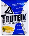 Body Nutrition Truteina Wysoki poziom białka Proszek: 45% Serwatka, 45% Kazeina, 10% Jajko białe, Bezglutenowe, Niski Sodu, Pasza trawiasta Białko serwatki Proszek, Suplement gimnastyczny i śniadanie Shake, Banan Cream, 34g Próbka