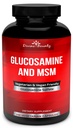Boski suplement glukozaminy Bounty Glucozamine (2000mg na serwowanie) z MSM - 240 Kapsułki małych warzyw - Brak skorupiaków lub szkodliwych dodatków