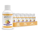 Pro- Shot20 Protein Shot Ananas & Passion Fruit Flavor, 60 ml, 12- Pack- 20g Białko serwatki & Zhydrolizowane Collagen Drink - Niskie kalory-, Niskie węglowodany, Gluten Free, Brak aspartamu, Gotowy do picia