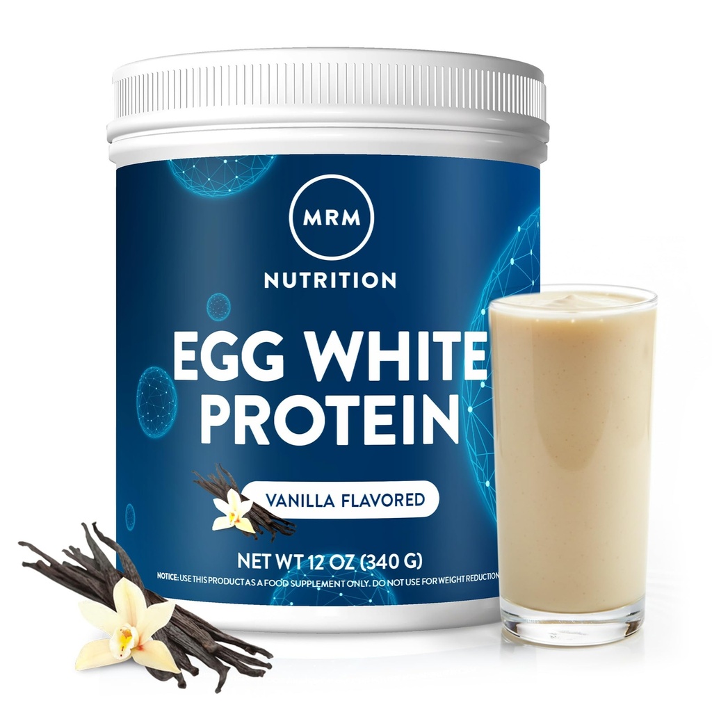 Białko białkowe MRM Nutrition Egg 124; Vanilla Flavored 124; 23 g Białko beztłuszczowe 124; z enzymami spożywczymi 124; Najwyższa wartość biologiczna 124; Klinicznie przebadane 124; 10 Służenie