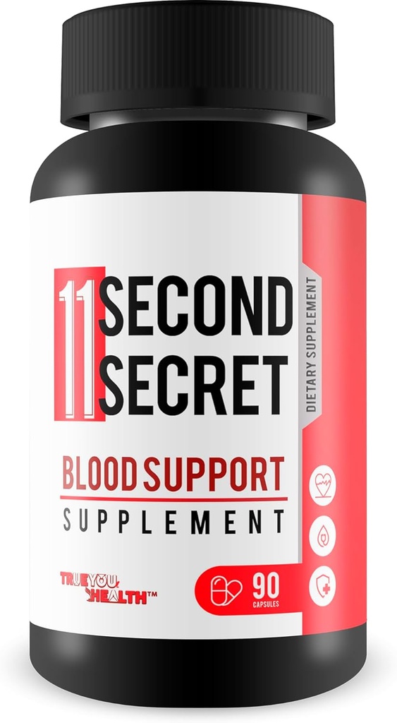 11 Second Secret Blood Supplement Supplement - Our Best Sugar Health Blood Health Formula - Advanced Blood Health Formula - Turmeric Berberberine Cynamon Gluco Supplement Supplement