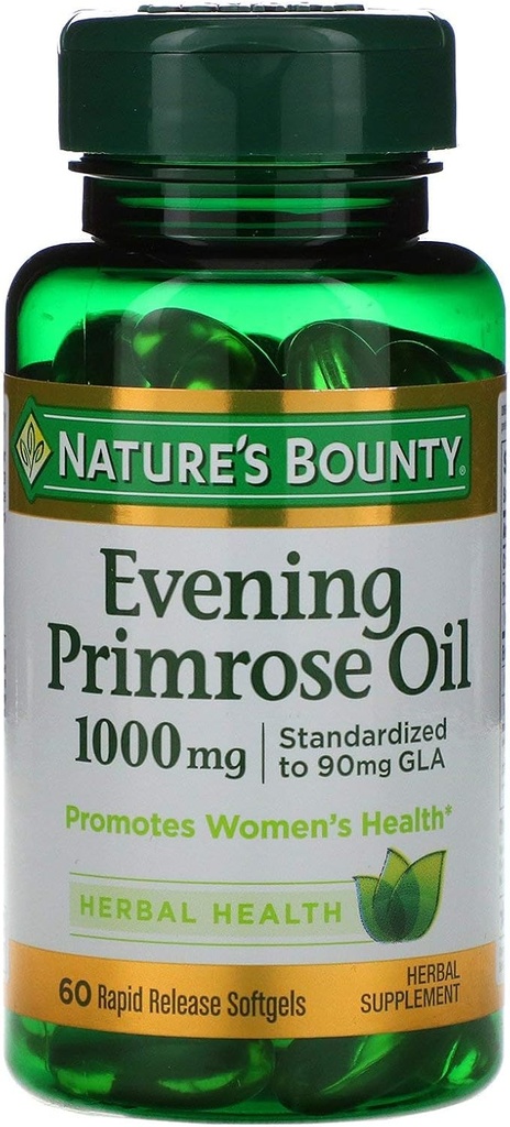 Nature 's Bounty Evening Primrose Oil 1000 mg - 60 Softgels szybkiego wydania