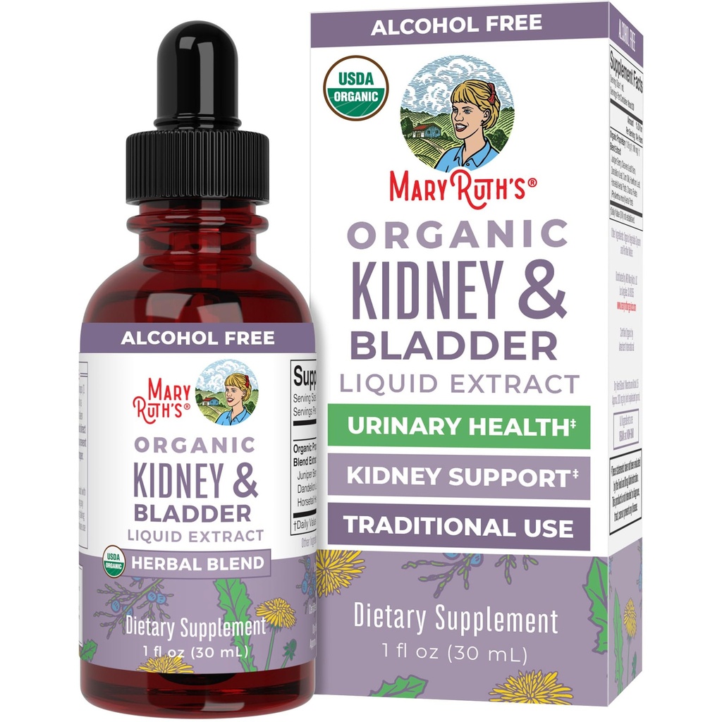 MaryRuth Organics Herbal Supplement Drops 124; Wsparcie Nerki i Systemy moczowe 124; Juniper Berry Nether124; Cleavers Nether124; Dandelion Nether124; Hawthorn Nether124; Horsetail & Chanca Piedra Nether124; Vegan Nether124; Non-GMO Nether124; 1 Fl Oz
