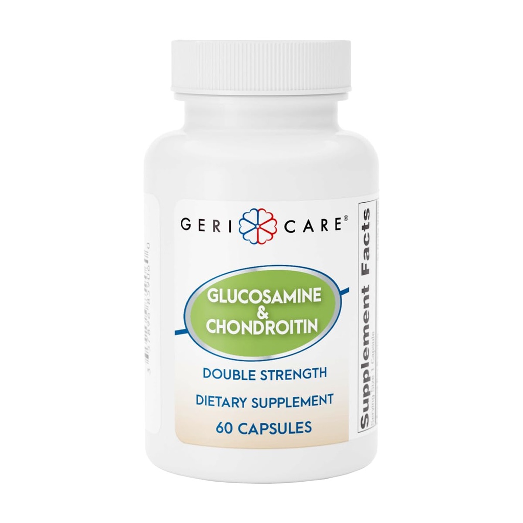 Gericare Glucozamine HCl 500 mg, Chondroitin siarczan 400 mg z dodatkiem sodu 35 mg kapsułki - wspomaga wspólną mobilność, promuje chrząstki zdrowia i elastyczności, 60 Hrabia (Opakowanie po 1)