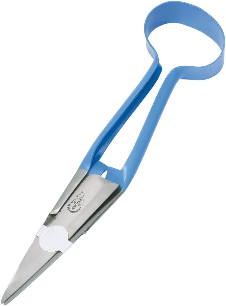 Bent Hand Shear dla wełny owiec i zwierząt domowych - 5.5 "Blade - niebieski
