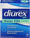 Diurex XPL Reenergizing Water Pills - Relieve Bloating & Fatigue - 22 Count