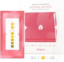 DIAGNOX ZDROWIE Kobiety Zestaw do badania pH pochwy 124; Sterylne przetoki do badania 124; Home Yeast Infection Test & BV Test Strips do 124; Szybkie, dokładne, Kliniczne pH Równowaga w domu Test 124; FSA / HSA Kwalifikowalne (Opakowanie 10)