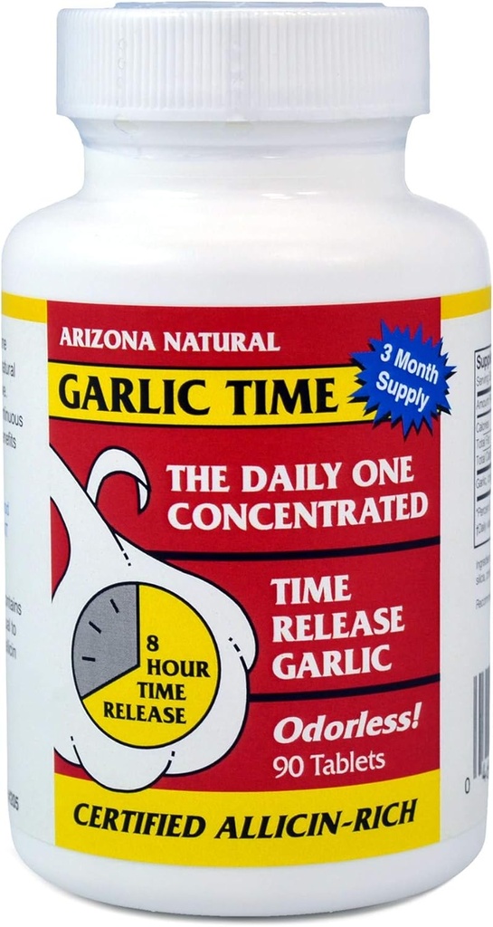 Arizona Naturals Garlic Time Release 90 Kaplets