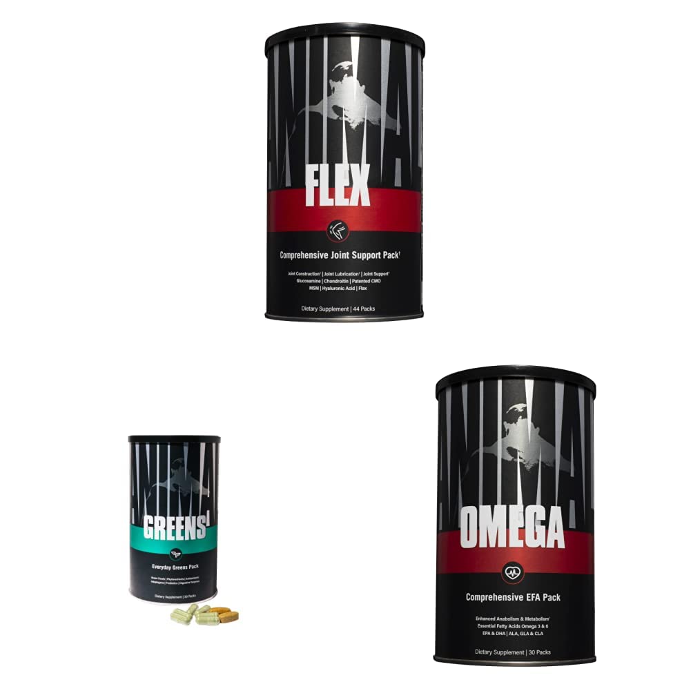Animal Flex Kompletne wspólne wsparcie Omega Esential Fatty Acids Zielone całe pożywienie