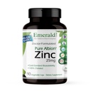 Emerald Labs Cynk 25mg - Wsparcie immunologiczne, Zdrowie pokarmowe, Oksydacyjne Wsparcie Stresowe - Wykonane z Bisglicinate cynku - Wegan & Gluten- Free - 90 Kapsułki roślinne