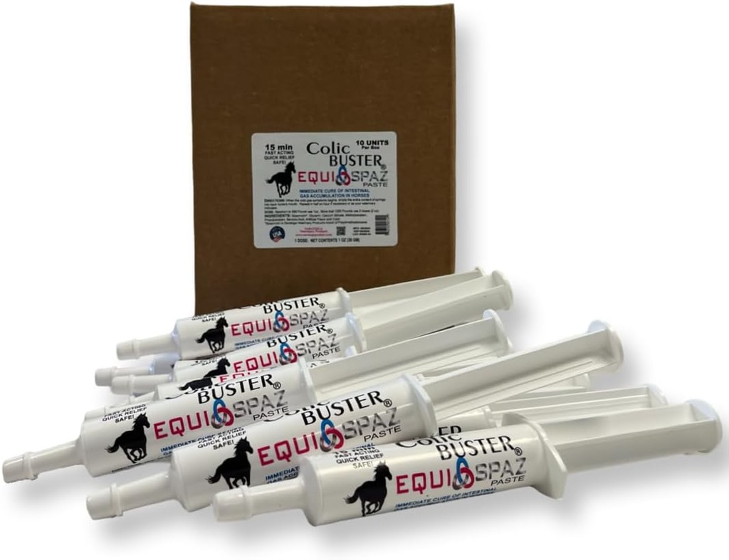 Suplement do trawienia koni natychmiast wyleczyć gaz jelitowy Build- Up - zwalnia kolkę w 15 Minut przez Saratoga Veterinary Product (10 opakowań)
