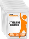 BulkSupplements.com Proszek L- Theanine - Suplement L- Theanine, L- Theanine 200mg - Amino Suplement Amino, Pure & Gluten Free, 200mg na serwowanie, 5kg (11 funtów) (Opakowanie 5)