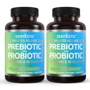 Zentastic Probiotics & Prebiotics Supplement - 50 Billion CFU - for Men & Women 's Immune & Digestive Health - 16 Strains - Shelf Stable - 120 Opóźnione uwolnienie kapsułki Veggie