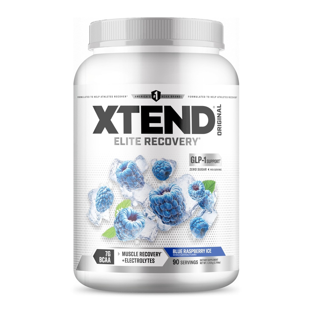 Xtend XTEND Original BCAA Powder 7g BCAA i 2.5g L- glutamina, Sugar Free Post Workout Muscle Recovery Drink with Amino Acids for Men & Women, 90 Służenie