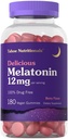 Carlyle Tahoe Nutritionals Melatonin Gummies 12 mg 124; 180 Hrabia 124; Berry Flavor Gummy Gummy 124; Drug Free Supplement Agreement 124; Vegan, Non-GMO, Gluten Free