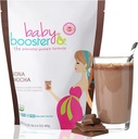 Booster dla dzieci Czekoladowy Mocha Prenatal witaminy suplement i shake protein, Kofeina wolna, Wszystkie naturalne, Wegetariańskie DHA, Wysokie Białko, Metyl Folate, B Witaminy, Wielki dla choroby porannej, 16.4Oz (1.03LB) 465G