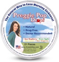 Preggie Pop Drops: 124; 21 Krople: 124; Poranna choroba w czasie ciąży 124; Bezpieczne dla ciężarnych Mama i dziecko 124; Gluten Free: 124; Cztery aromaty: Lemon, Malina, Zielone jabłko, Tangerine