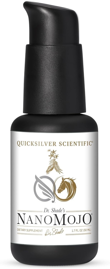 Quicksilver Scientific NanoMojo - Male- Specific Endurance Elixir & Energy Boost Support - 19 Herbs Włączając Epimedium dla mężczyzn, Rhodiola Extract, Herbal Ginseng i Adaptogenic Herbs (1.7oz / 50ml)