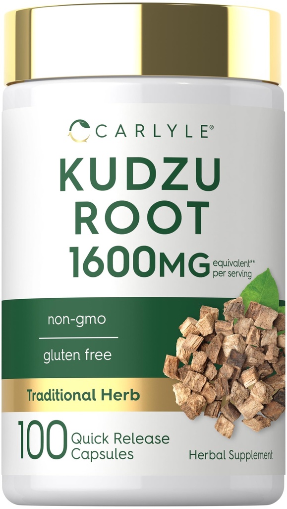 Carlyle Kudzu Root Between 124; 100 Extract Capsules Between 124; Non- GMO and gluten Free Formula Between 124; Tradycyjny suplement ziołowy