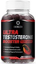 8in1 Testosteron Booster dla mężczyzn z Tongkat Ali, Kozieradka, Ashwagandha i Magnezu - Poprawa Libido & Hormonal Balance, Nie GMO Made in USA, Black Cherry, 120 Hrabia Gummies dla mężczyzn
