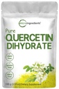 Czysty, dwuwodny proszek Quercetin, 500 mg Quercetin Per Serving, 100 Grams, Najbardziej Biodostępny Grade i wypełniacz wolny, Potężny Przeciwutleniacz Wspiera Energię, System immunologiczny, Brak GMO i Wegan