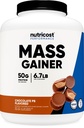 Nutricost Mass Gainer (Czekoladowy Masło orzechowe Flavor, 6.7 LBS) 50 Gramy białka per serving - Non-GMO